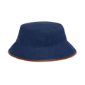 Billionaire logo-embroidered canvas bucket hat - Blue