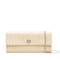 Maje leather chain wallet - Neutrals