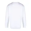 Moschino Teddy Bear-appliqué stretch-cotton sweatshirt - White