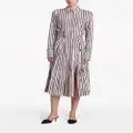 Altuzarra Tullius striped midi skirt - Neutrals