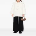 izzue hooded faux-shearling jacket - White