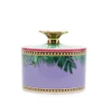 Versace palm-tree ceramic lid-bowl - Purple