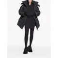 Balenciaga hooded padded coat - Black