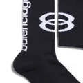 Balenciaga Unity Sports Icon ribbed-knit socks - Black
