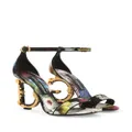 Dolce & Gabbana 105mm DG Baroque-heel sandals - Black