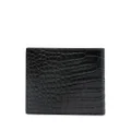 TOM FORD logo-plaque leather wallet - Black