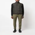 Canali zip-up padded vest - Green