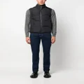 Canali zip-up padded gilet - Blue