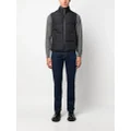 Canali zip-up padded gilet - Blue