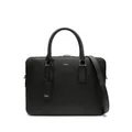 SANDRO logo-print briefcase - Black