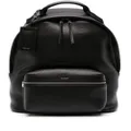 SANDRO logo-stamp top-handle backpack - Black