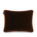 ETRO HOME Pegaso-embroidered velvet cushion - Brown