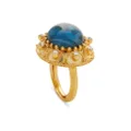 Kenneth Jay Lane cabochon cocktail ring - Gold