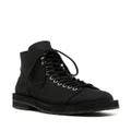 Yohji Yamamoto lace-up leather ankle boots - Black