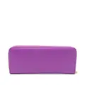 Love Moschino logo-plaque leather wallet - Purple