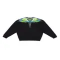 Marcelo Burlon County of Milan Icon Wings crewneck cotton sweatshirt - Black