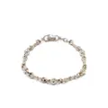 Christian Dior Pre-Owned pre-owned crystal-embellished chain-link bracelet - Gold