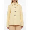 Jil Sander point-collar cotton shirt jacket - Yellow
