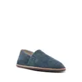 Brunello Cucinelli slip-on twill loafers - Blue