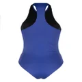 Karl Lagerfeld Sporty racerback one-piece swimsuit - Blue