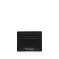 Karl Lagerfeld Ikonik leather card holder - Black