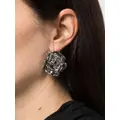 Blumarine rose-detail stud earrings - Silver