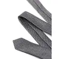 TOM FORD graphic-print silk tie - Grey