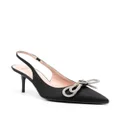 Love Moschino 80mm bow-detailing pumps - Black