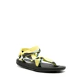 Camper graphic-print touch-strap-fastening sandals - Yellow
