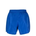 Balmain logo-patch track shorts - Blue