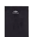 Balenciaga 3B Sports Icon logo-print scarf - Black