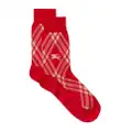 Burberry vintage-check patterned socks - Red