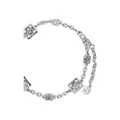 Burberry Rose logo-charm necklace - Silver