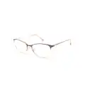 Carolina Herrera cat-eye frame glasses - Brown