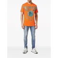 Philipp Plein crystal-embellished cotton T-shirt - Orange