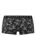 Philipp Plein Skull-print boxers - Black