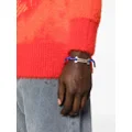 Marni logo-plaque cord bracelet - Blue