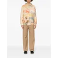 Paul Smith Narcissus-print cotton hoodie - Neutrals