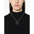 Jil Sander ring pendant necklace - Silver