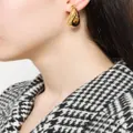 Balenciaga Loop twisted hoop earrings - Metallic