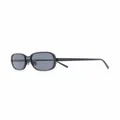 Ferragamo oval-frame sunglasses - Grey
