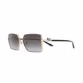 Dolce & Gabbana Eyewear oversized gradient sunglasses - Gold