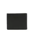 Calvin Klein logo-plaque bi-fold leather wallet - Black