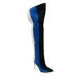 Manolo Blahnik Chicuyuhi 85mm suede thigh-high boots - Blue