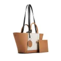 Tod's panelled colour-block tote bag - Brown