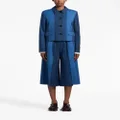 Marni pinstripe-pattern virgin wool jacket - Blue