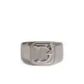 Dsquared2 D2 Statement logo-engraved ring - Silver