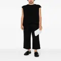 Yohji Yamamoto asymmetric cotton T-shirt - Black