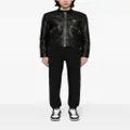 Karl Lagerfeld logo-patch cotton track pants - Black