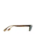 Burberry Eyewear Stripe square-frame sunglasses - Brown